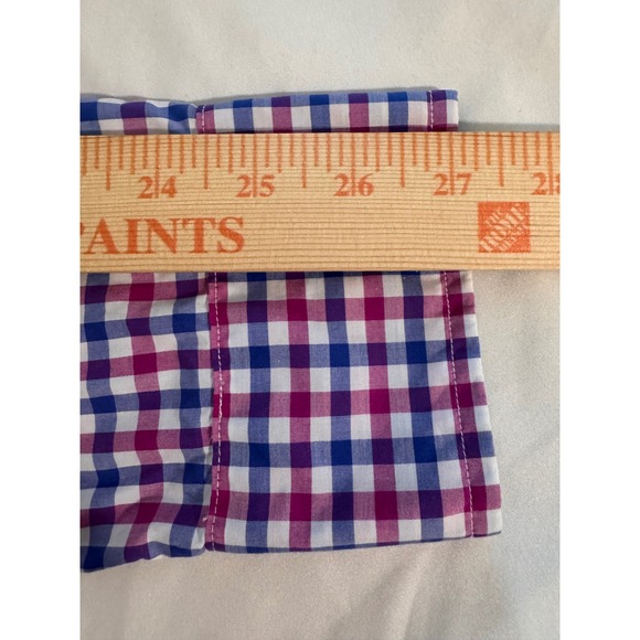 Frank & Eileen Paul Button Down Shirt Gingham Plaid Blue Pink White XL - Picture 8 of 10